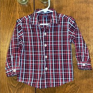Long Sleeve Plaid Button Down Shirt